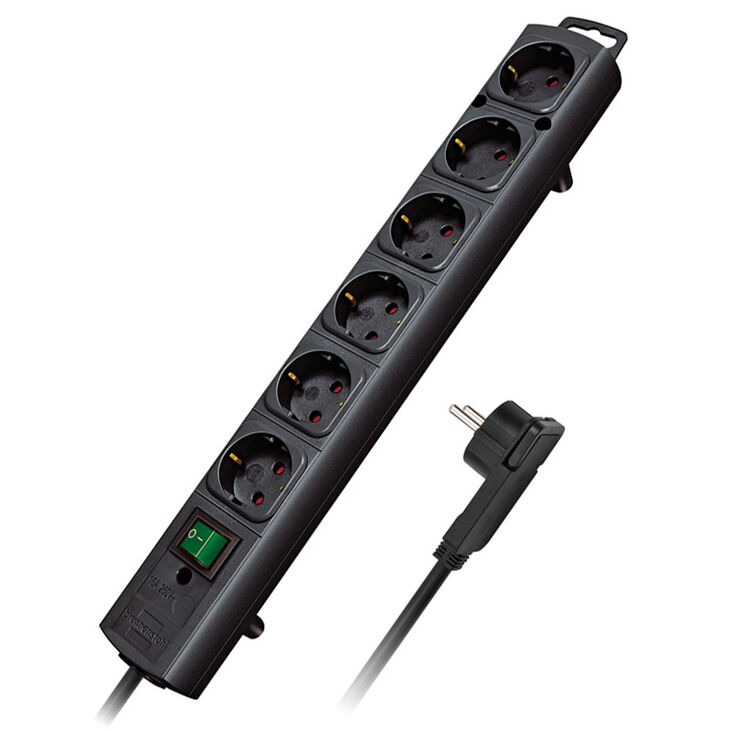 Brennenstuhl Comfort-Line Plus Steckdosenleiste, 6-fach - schwarz image number 0