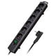 Brennenstuhl Comfort-Line Plus Steckdosenleiste, 6-fach - schwarz