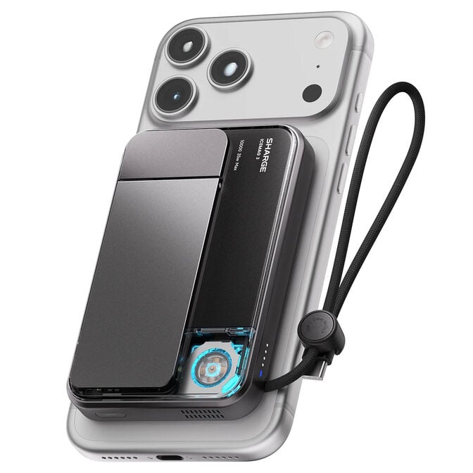 SHARGE ICEMAG 3 Qi Wireless Magnetic Powerbank 10000 mah  - Black image number 1