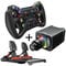 Simagic Simracing Starter Bundle, Steering Wheel, Wheelbase, Pedal Set - Black