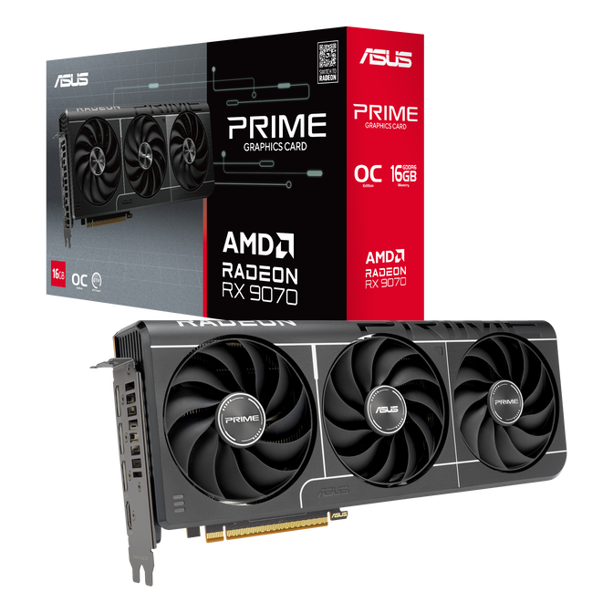 ASUS Prime Radeon RX 9070 EVO OC Edition, 16384 MB GDDR6 image number 0