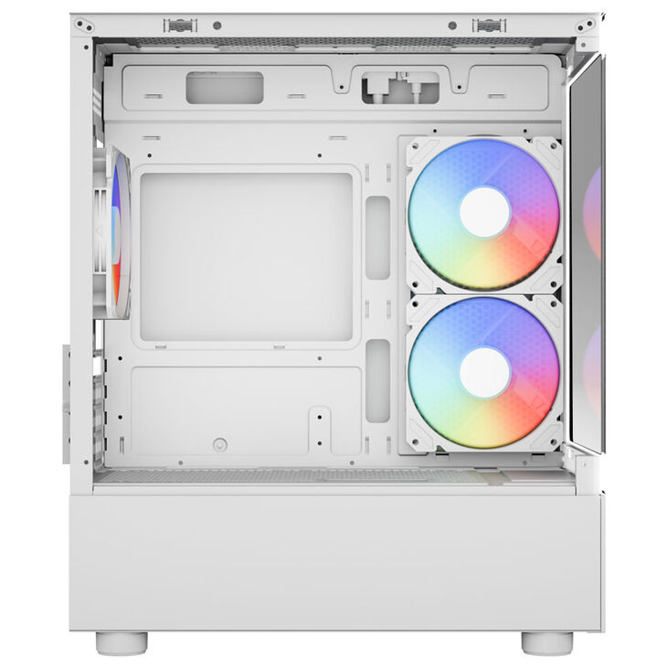 Aerocool Viewport Mini PC case, Mini Tower, Micro-ATX, RGB, Tempered Glass - white image number 3