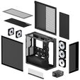 ARCTIC Xtender PC-Geh&auml;use, Midi-Tower, E-ATX, RGB, Tempered Glass - schwarz image number null