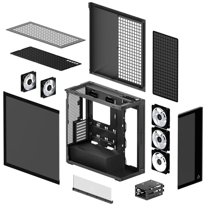 ARCTIC Xtender PC-Geh&auml;use, Midi-Tower, E-ATX, RGB, Tempered Glass - schwarz image number 6
