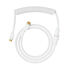 Glorious GMMK Coiled Cable Ghost White, Spiral Keyboard Cable, USB-C/USB-A - White image number null