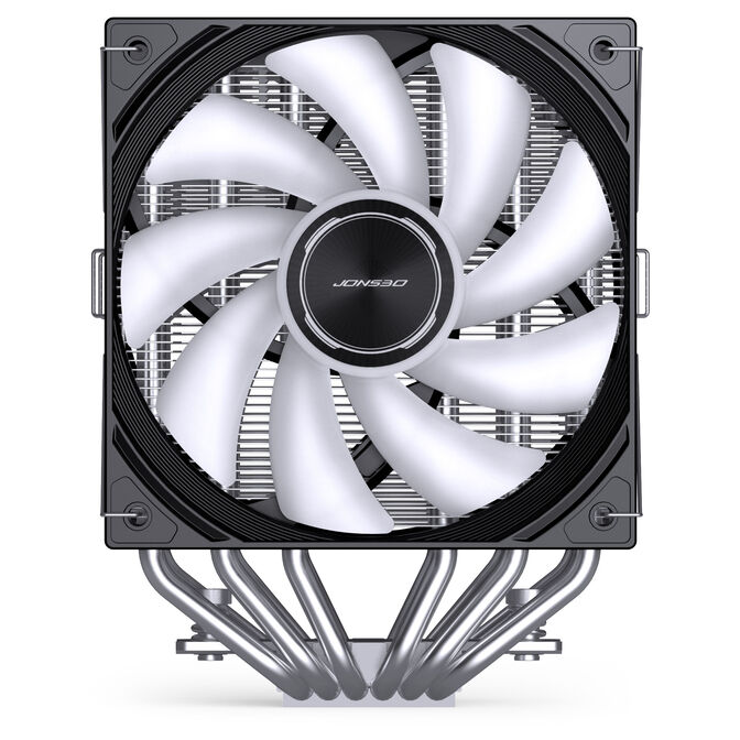 Jonsbo CA80 CPU Cooler, Dual-Tower, 2 x 120mm, PWM, RGB - black image number 7