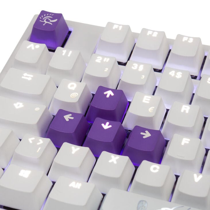 Ducky One 2 White Edition PBT Gaming Tastatur, MX-Black, weiße LED - weiß image number 7