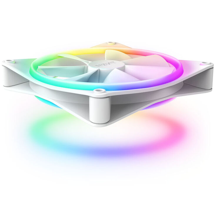 NZXT F140 RGB DUO, PWM, 140mm, 2-pack - white image number 2