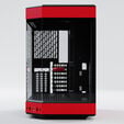 Hyte Y60 Midi Tower, Tempered Glass - schwarz/rot image number null