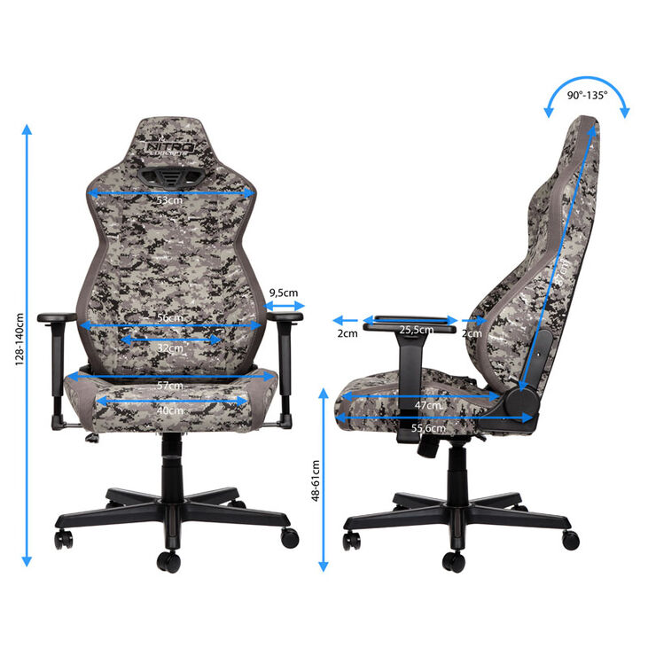 Nitro Concepts S300 Gaming Stuhl - Urban Camo image number 1