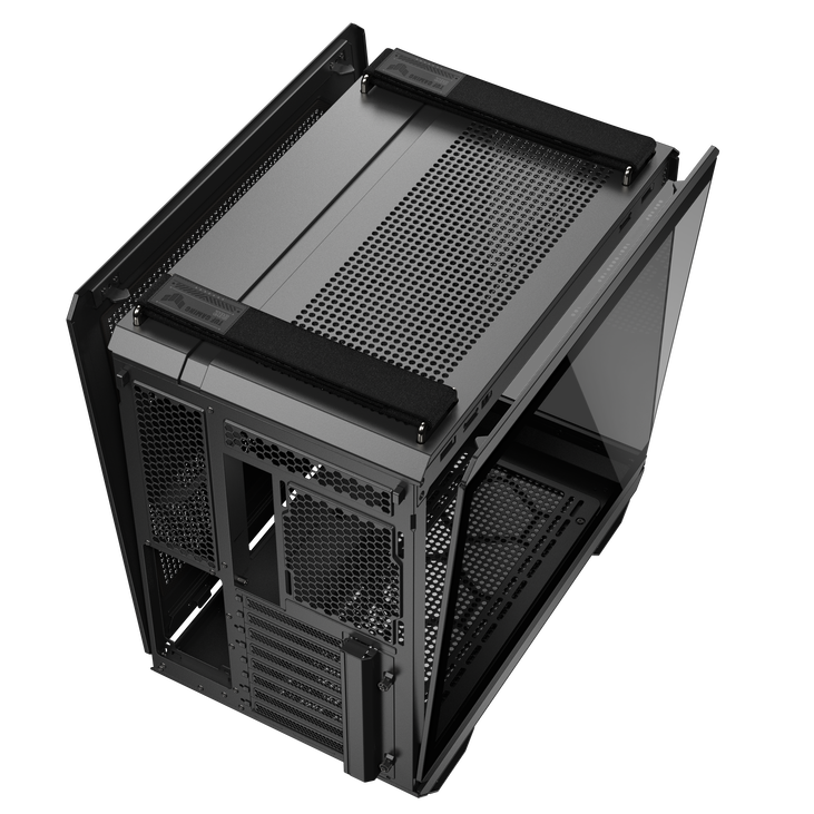 ASUS TUF Gaming GT502 Horizon PC-Gehäuse, Midi-Tower, ATX, Tempered Glass - schwarz image number 10