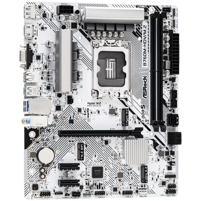 ASRock B760M-HDV/M.2, Intel B760 Mainboard - Sockel 1700, DDR5 image number 1
