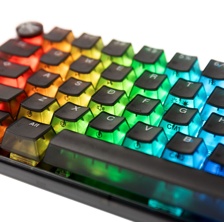 Ducky One 3 Aura Black Mini Gaming Tastatur, RGB LED - MX-Speed-Silver (US) image number 5