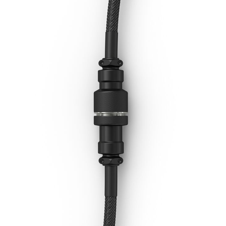 Glorious GMMK Coiled Cable Phantom Black, Spiralkabel, USB-C/USB-A - schwarz image number 2