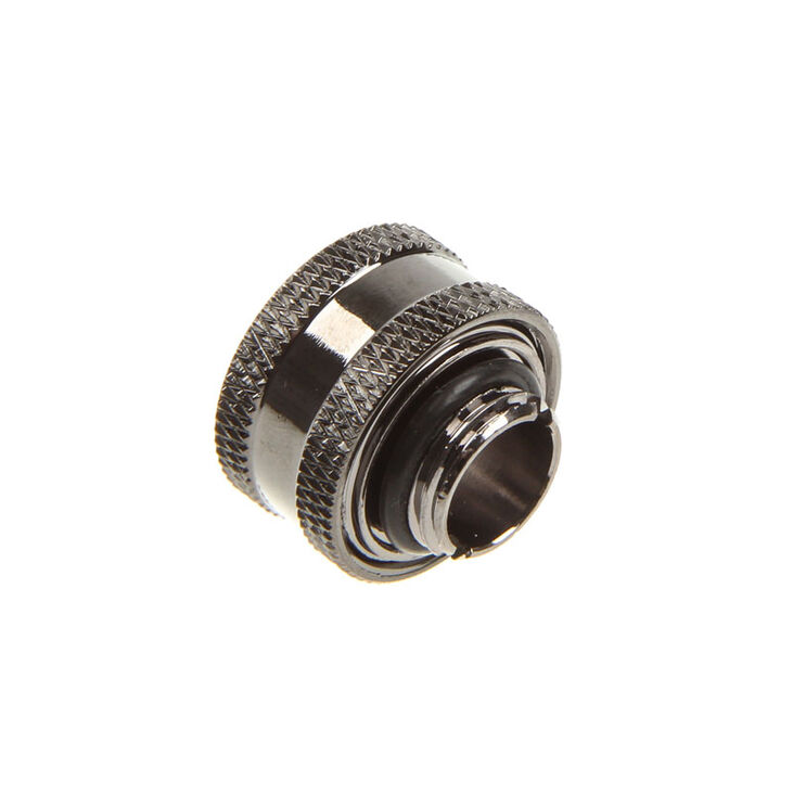XSPC fitting straight G1/4 inch BSP to 16/10mm - V2, chrome black image number 1