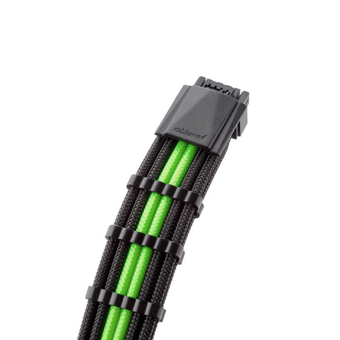 CableMod PRO ModMesh 12VHPWR Cable Extension Kit - schwarz/hellgr&uuml;n image number 2