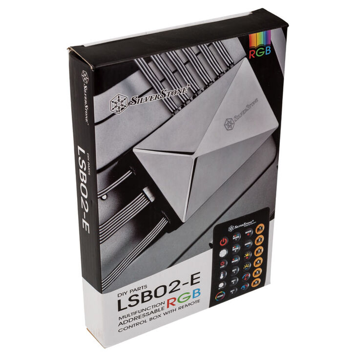 SilverStone SST-LSB02-E - ARGB LED Hub, Controller - schwarz image number 6