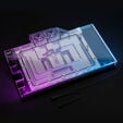 Alphacool Eisblock Aurora RTX 4070 TI ROG Strix mit Backplate - Acryl + Nickel image number null