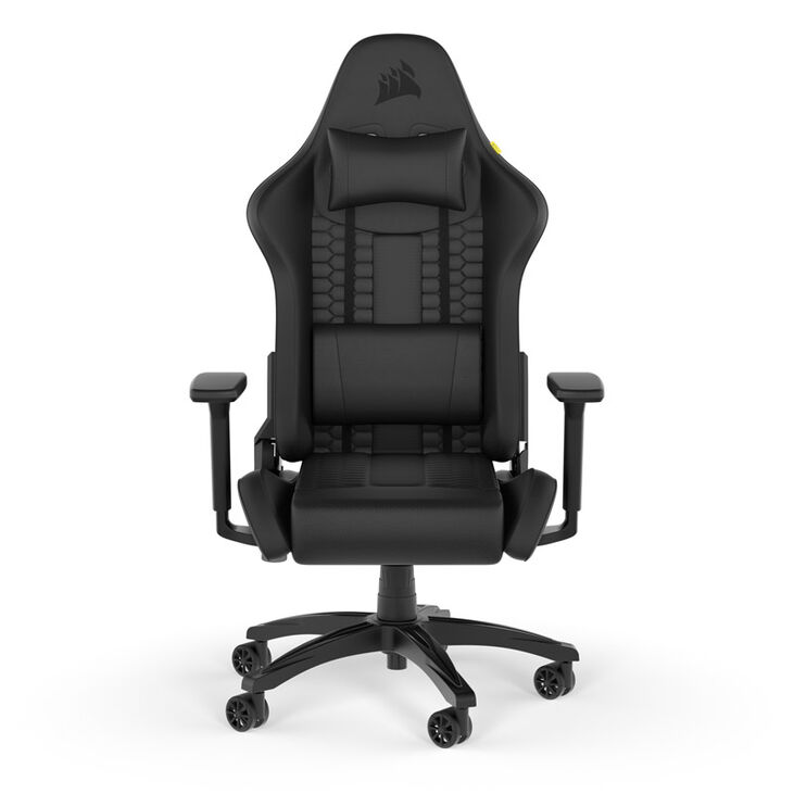 Corsair TC100 Relaxed Gaming Chair, Faux Leather - Black image number 1