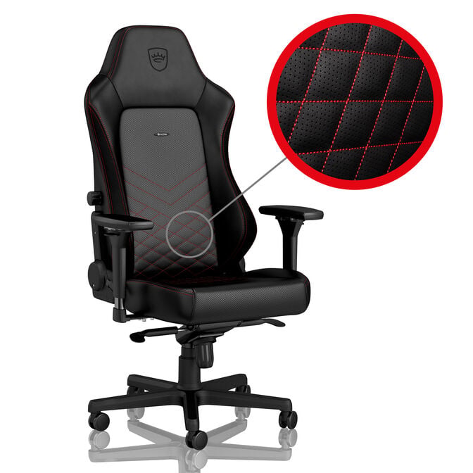 noblechairs HERO Gaming Chair - Black/Red Bonus