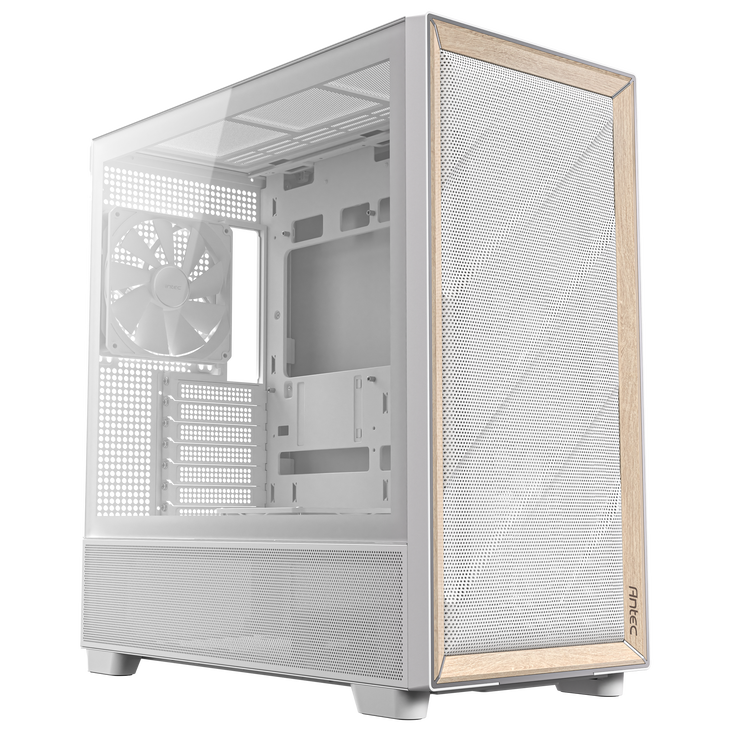 Antec Flux PC-Gehäuse, Full-Tower, E-ATX, Tempered Glass – weiß image number 1