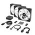 Corsair iCUE LINK QX120 RGB Series, PWM Lüfter, 3er Pack inkl. RGB-Controller - 120mm, schwarz, Star image number null