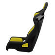 Sabelt SRS-1 Simracing-Sitz, Glasfaser-Schale, gepolstert - racing yellow image number null