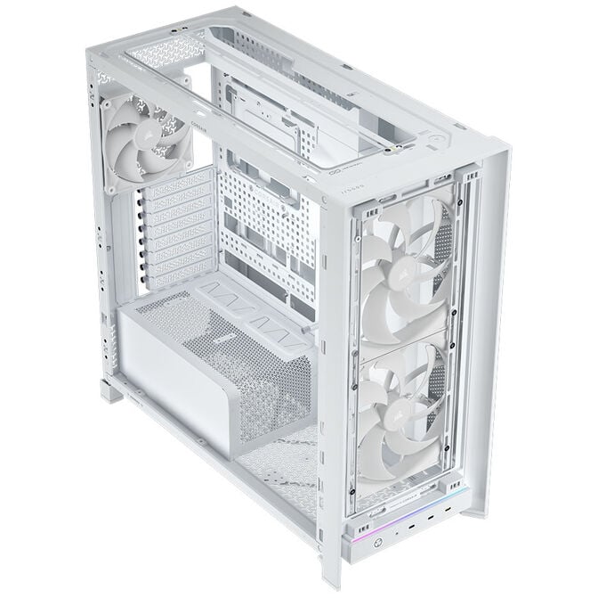 Corsair FRAME 5000D Wood RS PC-Geh&auml;use, Midi-Tower, E-ATX, Tempered Glass - inklusive 3x L&uuml;fter, wei&szlig;, Holz image number 11