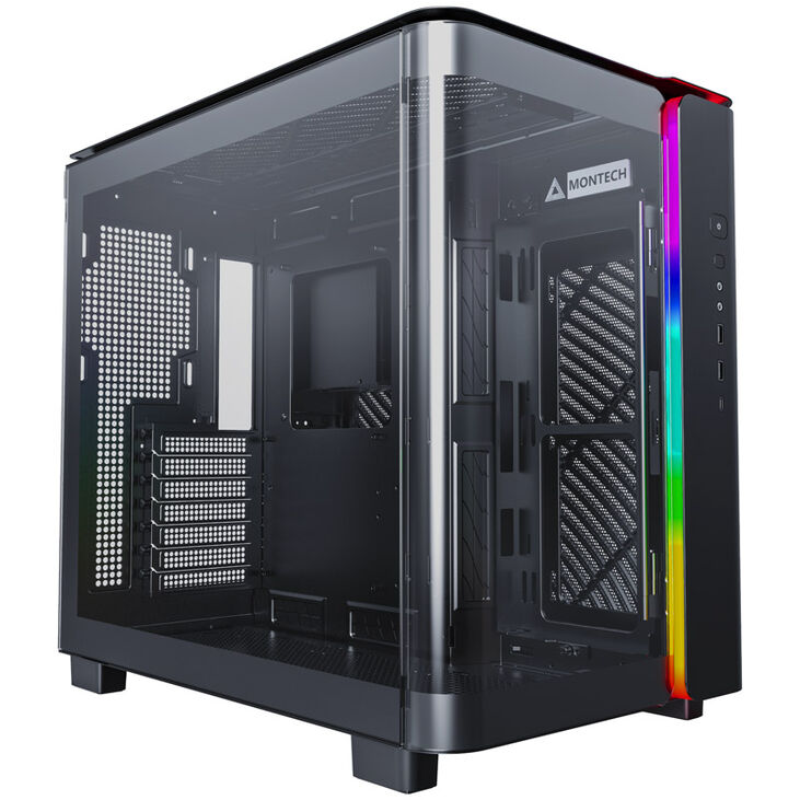Montech KING 95 Mid Tower, Tempered Glass, ARGB - Black image number 0