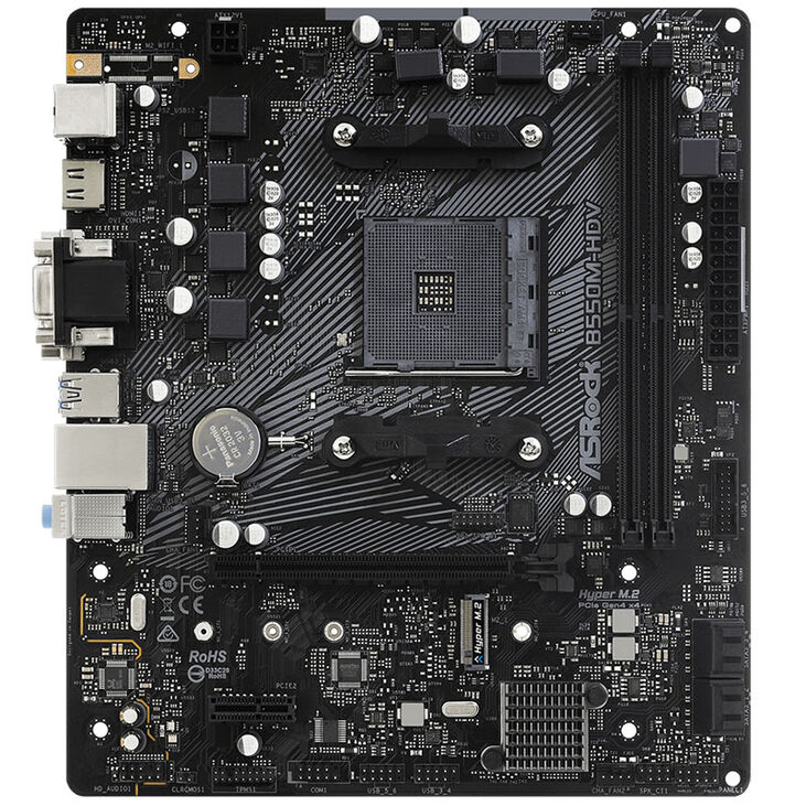 ASRock B550M-HDV, AMD B550 Motherboard - Socket AM4 image number 2