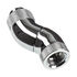 Bitspower Adapter 90 Degree G1/4 Inch Male to G1/4 Inch Female - 3x Rotatable, Shiny Silver image number null