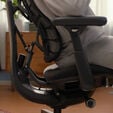 LiberNovo Omni B&uuml;rostuhl, aktive R&uuml;ckenlehne, Massage - schwarz image number null