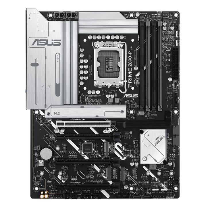 ASUS Prime Z890-P Mainboard, Sockel LGA 1851, Intel Z890, ATX, DDR5 image number 1