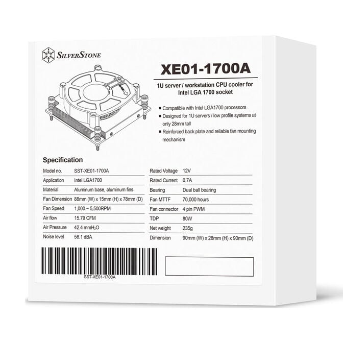 Silverstone SST-XE01-1700A CPU Cooler image number 9