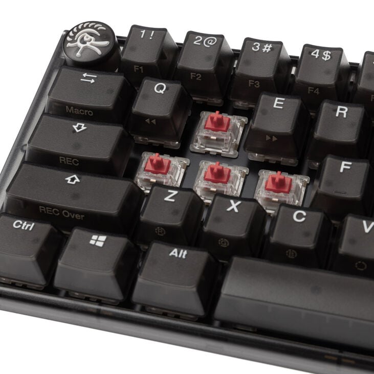 Ducky One 3 Aura Black Mini Gaming Tastatur, RGB LED - MX-Silent-Red (US) image number 4