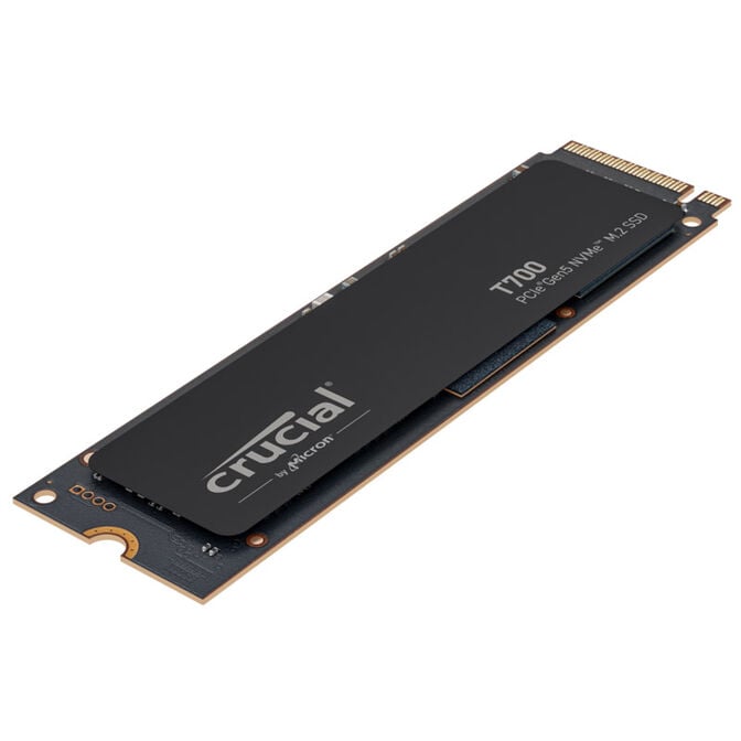 Crucial T700 NVMe SSD, PCIe 5.0 M.2 Type 2280 - 2 TB without heatsink image number 3