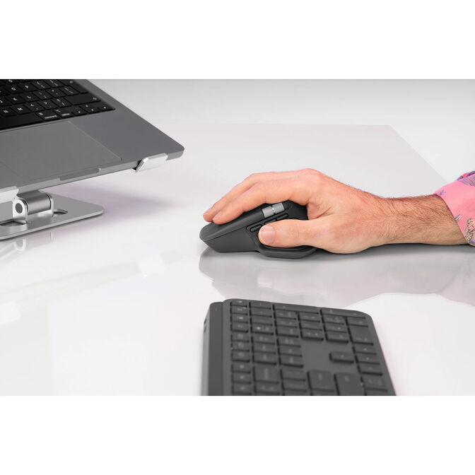 Logitech MX Master 4 Kabellose Maus, 8.000 DPI, MagSpeed-Scrollrad, Haptisches-Feedback - graphit image number 4