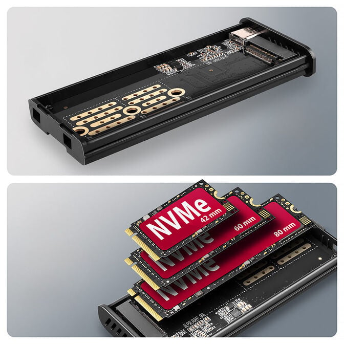 AXAGON EEM2-SD2 USB-C 3.2 Gen 2 - M.2 NVMe / SATA SSD 30-80mm image number 6