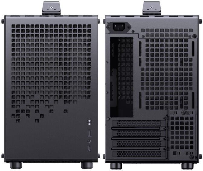 Jonsplus Z20 Mesh PC case, Mini Tower, Micro-ATX, with carrying handle - black image number 6