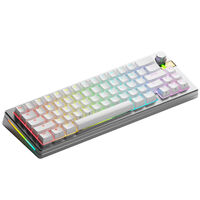 Glorious GMMK 3 Pro HE Wireless 65% Custom Gaming Keyboard - Pre-Built, ANSI (US), Fox HE Switches, Silver
