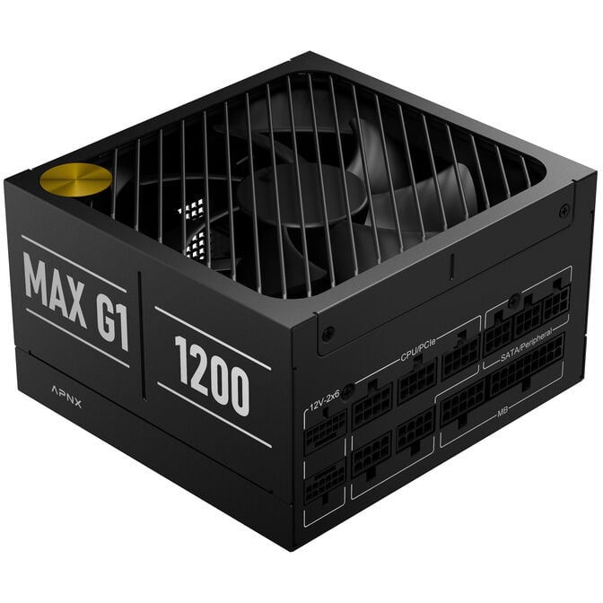 APNX MAX G1 1.200W 80 PLUS Gold Netzteil, ATX 3.1, PCIe 5.1, vollmodular, kompakt - 1.200 Watt, schwarz image number 1