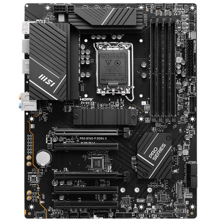MSI Pro B760-P DDR4 II, Socket LGA 1700, Intel B760, ATX - DDR4 image number 2