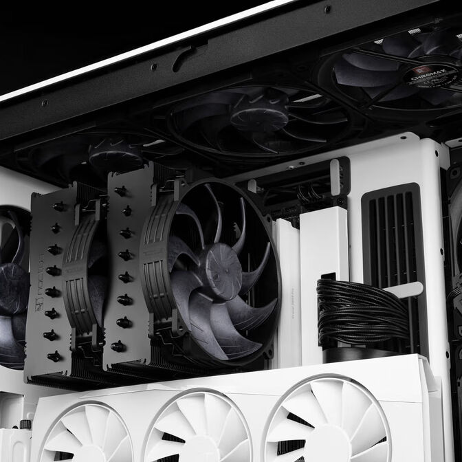 Noctua NF-A14X25r G2 PWM chromax.black L&uuml;fter, LCP - schwarz, 140mm image number 5