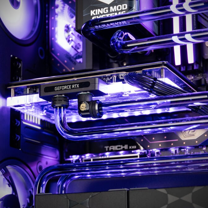 Gaming PC Shadow Oasis Elite, AMD Ryzen 7 9800X3D, NVIDIA GeForce RTX 5090 - Custom Water Cooling image number 5