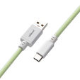 CableMod PRO Coiled Keyboard Cable USB-C to USB Type A, Lime Sorbet - 150cm image number null