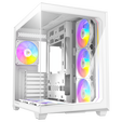 Antec C5 PC case, mid tower, ATX, RGB, tempered glass - white image number null