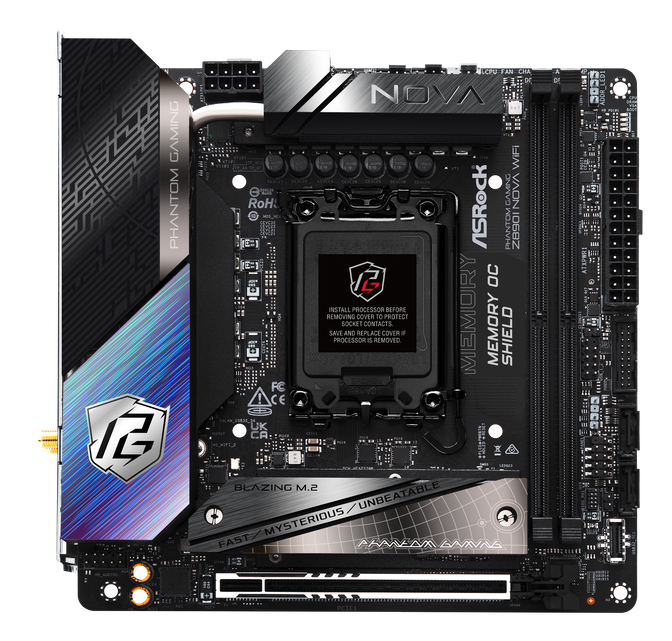 ASRock Z890I NOVA WiFi Mainboard, Sockel LGA 1851, Intel Z890, Mini-ITX, DDR5 image number 4