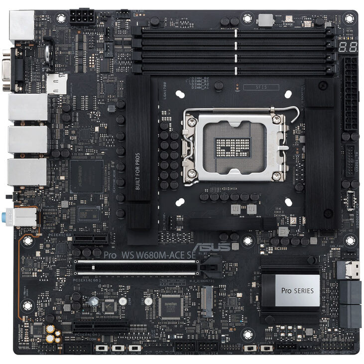 ASUS Pro WS W680M-ACE SE, Intel W680 motherboard, LGA1700 socket, DDR5 image number 2