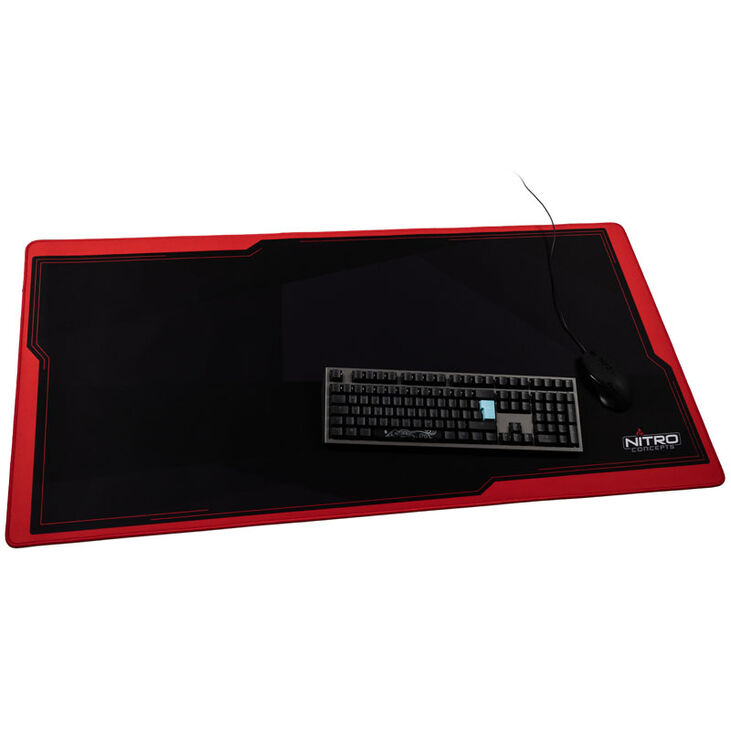 Nitro Concepts Deskmat, 1200x600mm - schwarz/rot image number 2
