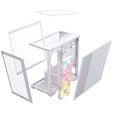 Corsair 2800X RS-R ARGB PC-Geh&auml;use, Mini-Geh&auml;use, mATX, Tempered Glass - inklusive 3x 120-mm-L&uuml;fter, wei&szlig; image number null
